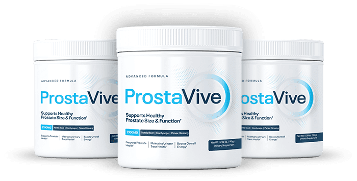 ProstaVive prostate health supplement bottles